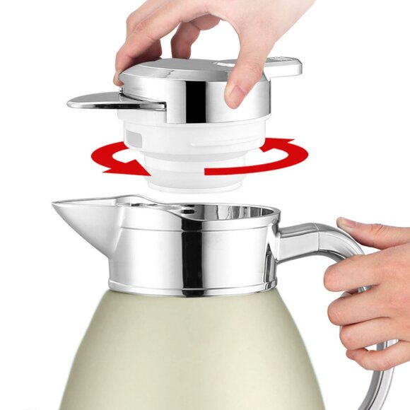 SOGA 1.8L Gold Stainless Steel Insulated Vacuum Flask – Hot & Cold Drink Bottle - Picture 7 of 8